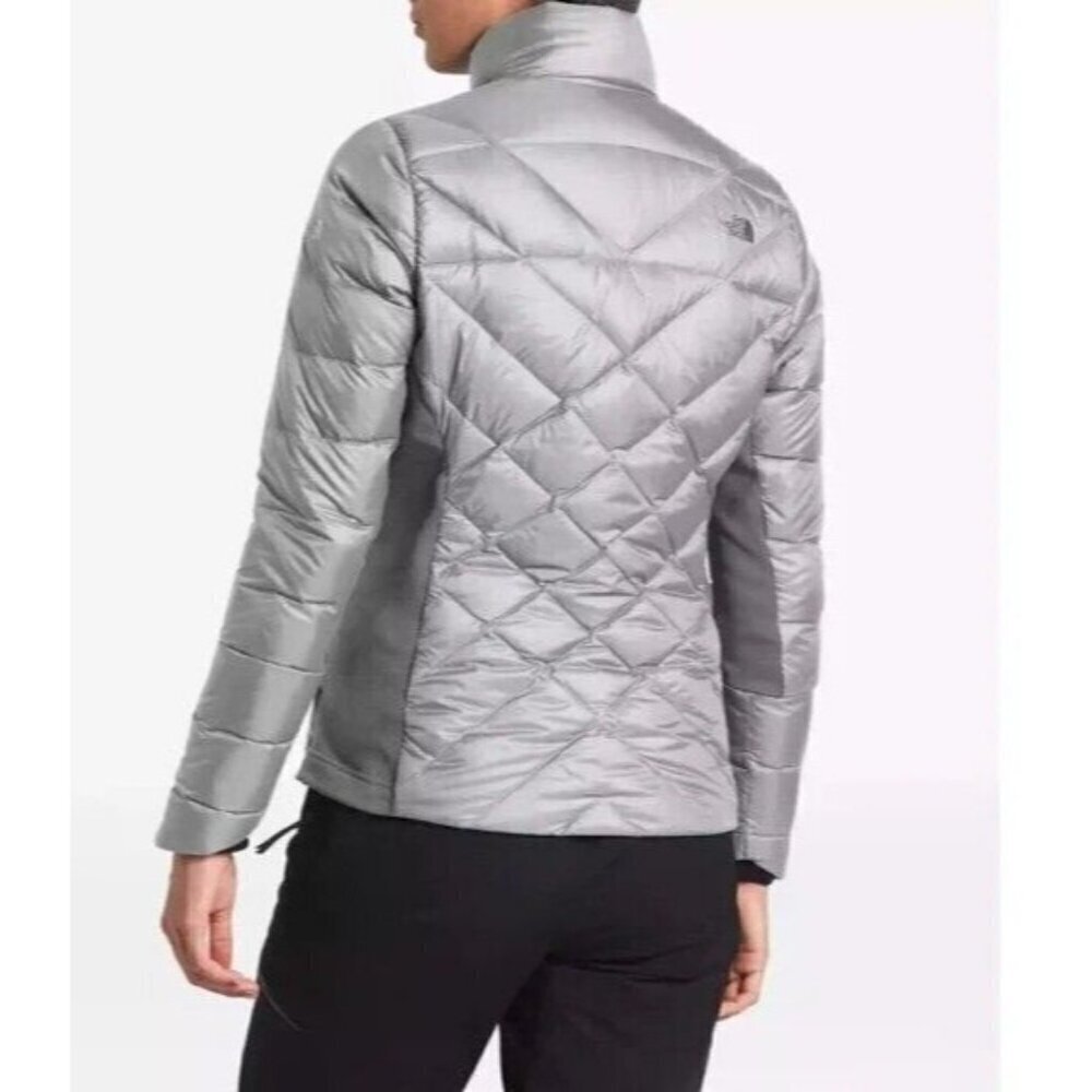 The North Face Gray Lucia Hybrid 550 Fill Goose Down Jacket Puffer - Picture 3 of 15